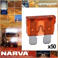 Narva 40 Amp Brown Standard ATS Blade Fuse 19mm x 19mm - Box Of 50