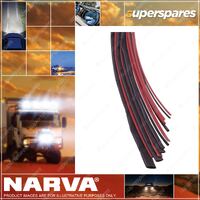 Narva 9.5mm Red colour Heatshrink Tubing - 1.2M Length Poly Bag Pack