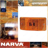 Narva Amber Side Marker Lamp Light With In-Built Retro Reflector 23 X 53 X 114