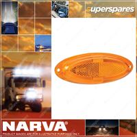 1 pc of Narva 9-33 Volt L.E.D Model 21 Side Marker Amber Light Pipe