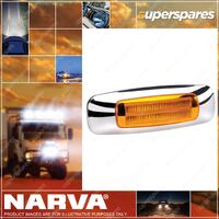 9-33V Model 24 LED Light Guide Side Marker Lamp W/ Chrome Cover & 0.15m Cable 39