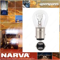 Narva 24V 21 / 5W P21 / 5W BAY15D Premium Incandescent Globes Blister Type Pack