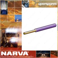 1 pc of Narva 10Amp 3MM Violet Colour Single Core Cable - 100M Length