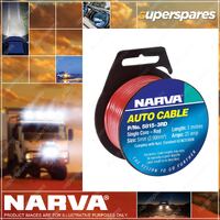 Narva 25 Amp 5MM Dia Red colour Single Core Cable - 3 Meter Length
