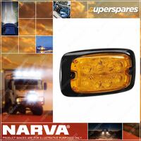 Narva 12 / 24 Volt 8 L.E.D Warning Light - Amber colour With 16 Flash Patterns