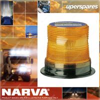 Narva 12-48V Double Flash Sonically Sealed Strobe Light - Amber Flange Base