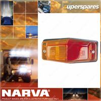 Narva Red/Amber Side Marker Lamp Truck Light- 40 x60x130mm Blister Pack of 1
