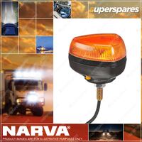 Narva 10-33V Aerotech Low Profile Amber LED Strobe with Single Bolt Base Type