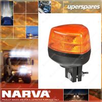 Narva 10-33V Aerotech Short Amber LED Strobe with Rigid Pole Base Type