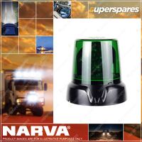 Narva 12 / 24V Green Aeromax LED Rotating Beacon with 3 bolt mount