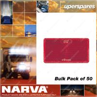 Narva Red Retro Reflector With Self Adhesive - Pack of 50 84062-50
