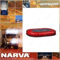 Narva 12 / 24V Aeromax Mini LED Bar Light Box with Flange Base (Red Lens)