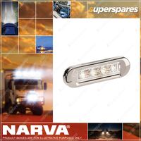 Narva 10-30V White LED Front End Outline Marker Lamp with SS Cover 0.5m Cable