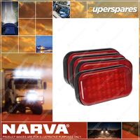 Narva 9-33V Model 41 LED Rear Stop/Tail Lamp (Red) - Bulk Pack of 4
