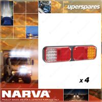 4 Narva 9-33V Mdl 41 LED Rear Twin Stop/Tail Direction Indicator & Reverse Lamp