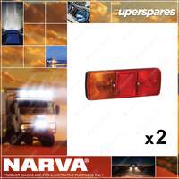 2 x Narva Lens to Suit Rear Stop Tail Direction Indicator Lamps Signal Light