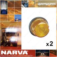 2 x Narva Rear Direction Indicator Lamps - Amber Marker Light 85830