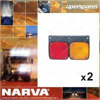 2 x Narva Amber Lens to Suit for Nissan-Type Combination Lamps LH and RH 85965