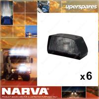 6 x Narva Licence Plate Lamps not included Globes Part NO. of 86190