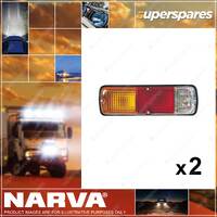 2 x Narva Rear Combination Lamps Reverse Direction Indicator Stop Tail 86200