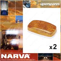 2 x Narva Brand Side Direction Indicator Lamps Amber Part NO. of 86320
