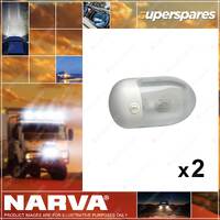 2 x Narva Interior Dome Lamps with Off / On Switch Part NO. of 86842