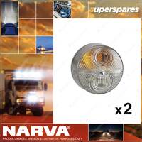 2 x Narva Front Direction Indicator and Front Position Lamps Clear 87280