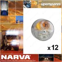 12 x Narva Clear Lens to Suit 87280 Front Direction Indicator Lamp Clear 12V