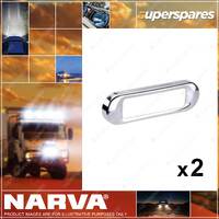 2 x Narva Stainless Steel Covers to suit Model 8 Light Indicator Lamp