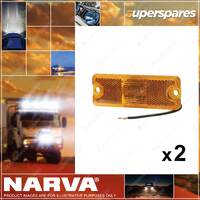 2 x Narva 10-30V LED Side Marker External Cabin/Front End Outline Marker Lamps