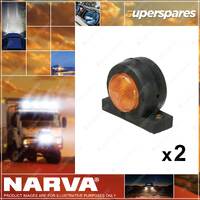 2 pcs of Narva Brand 12 Volt Sealed Lamps Amber Colour Part NO. 93000