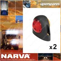 2 x Narva 9-33V LED Side Marker and Front Position Side Lamps Red Amber 93110