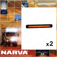2 x Narva 9-33V Model 39 LED Rear Direction Indicator Lamps - Amber Black Cover