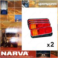 2 x Narva 9-33V Model 42 LED Rear Twin Stop/Tail & Direction Indicator Lamps