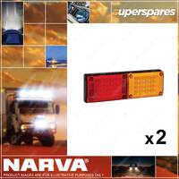 2 x Narva 9-33V Model 48 LED Rear Direction Indicator and Stop / Tail Lamps