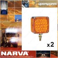 2 x Narva 12V Model 54 Combined LED Front RH & Side Direction Indicator Lamps