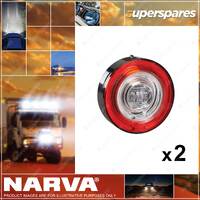 2 x Narva 9-33 Volt Model 57 LED Rear Direction Indicator Lamps Stop Lamps Red