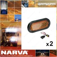 2 x Narva 12 Volt Model 60 LED Side Directional Indicator Lamp Kits Amber
