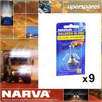 9 Narva H7 Halogen Globes 12V 55W PX26D Plus 30 Headlamp Light for Audi 48328BL