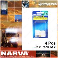 Narva 2 Way Quick Connector Housing Terminals Amperage Rating 20A 2 Pack of 2