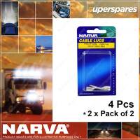 Narva 10mm2 10mm Stud Flared Entry Cable Lugs Blister Pack 2 x Pack of 2