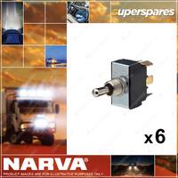 6 x Narva Momentary On /Off/Momentary On Heavy Duty Toggle Switches 60068BL