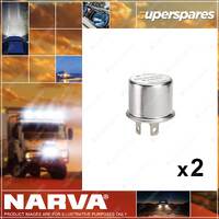 2 pcs of Narva 12 Volt 2 Pin Thermal Flashers Blister Pack 68202BL