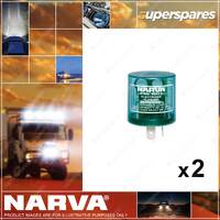 2 x Narva 12V 2 Pin Electronic Flashers Suit for Indicator Signal Light