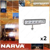 2 x Narva 9-32V 7" Navigata LED Marine Single Row Light Bars - 3000 Lumens
