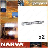 2 x Narva 9-32V 14" Navigata LED Marine Single Row Light Bars - 6000 Lumens
