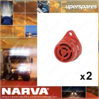 2 x Narva 12 Or 24 Dual Voltage Warning Buzzers 90 Decibels 72550BL