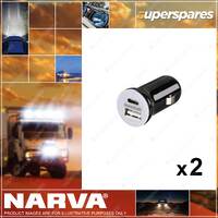2 pcs of Narva Brand Mini USB/Type-C Adaptors Blister Pack 81056BL