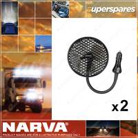 2 x Narva 12 Volt Vehicle Fans with High/Low Setting and Cigarette Lighter Plug