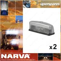 2 x Narva Licence Plate Lamps - 37 x 42 x 107mm Blister Type Pack 86060BL